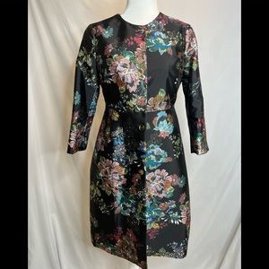 Ted Baker Honibea A line coat black size 2 equal to a 6 in US.
